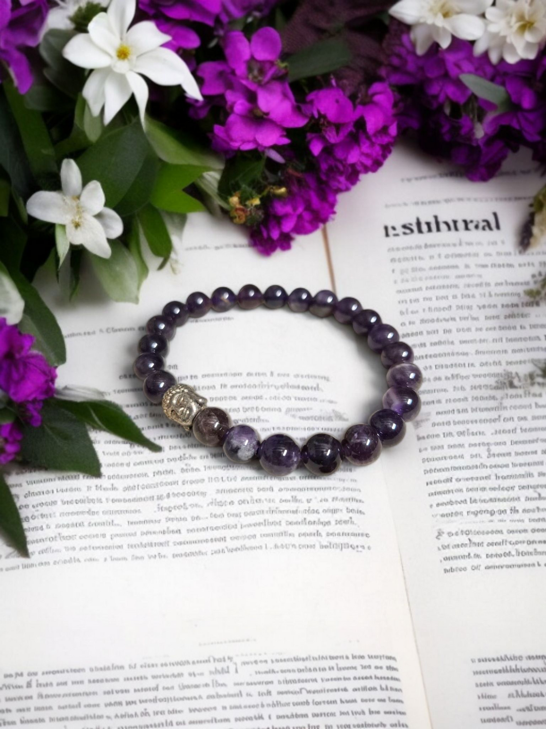 Amethyst Buddha Bracelet – Peace & Spiritual Healing