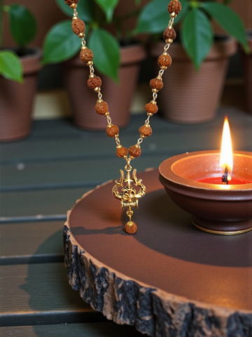 rudraksha mala pendant
