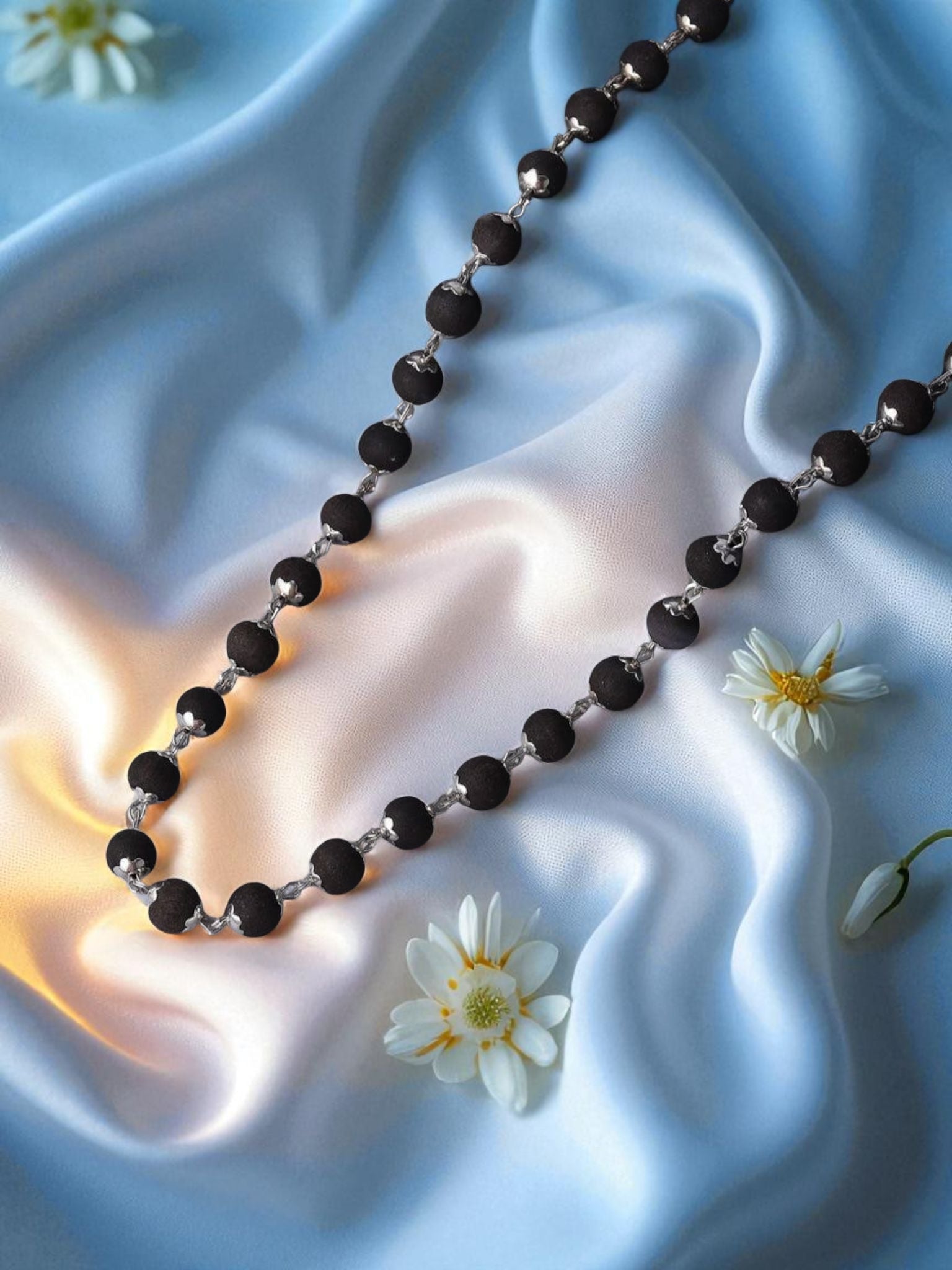 Karungali Mala for Men & Women – Spiritual Healing Necklace for Protection, Grounding & Positive Energy