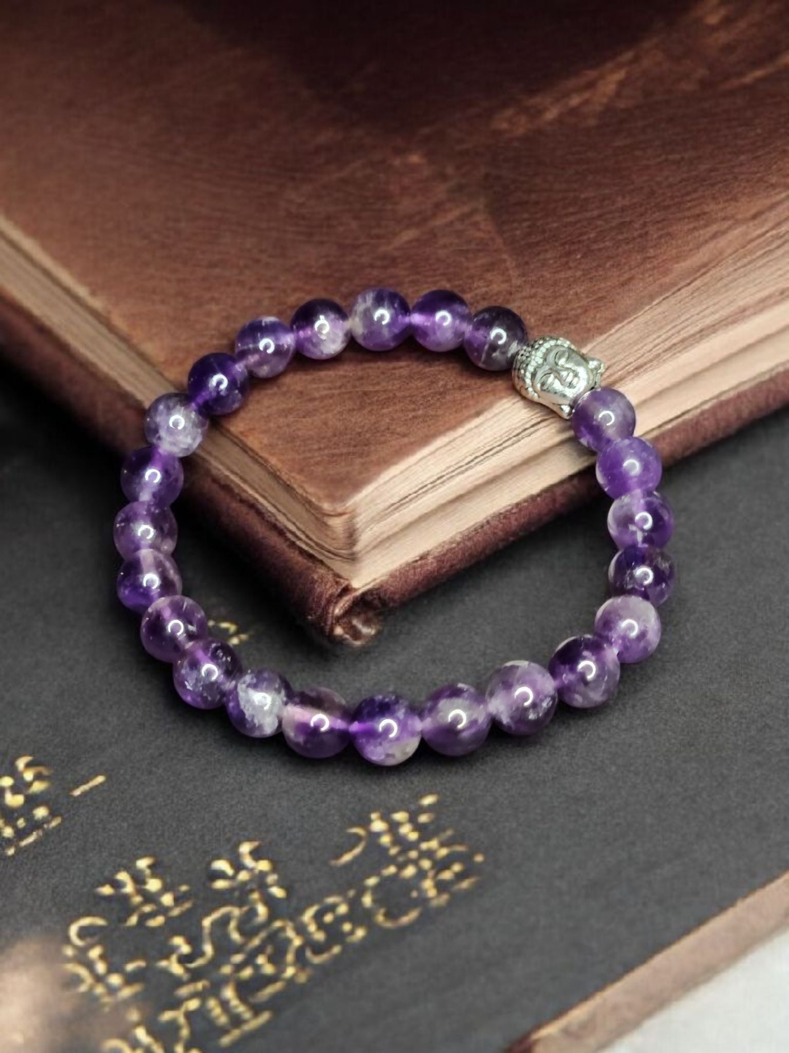 Amethyst Buddha Bracelet – Peace & Spiritual Healing